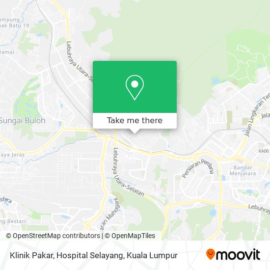 Peta Klinik Pakar, Hospital Selayang