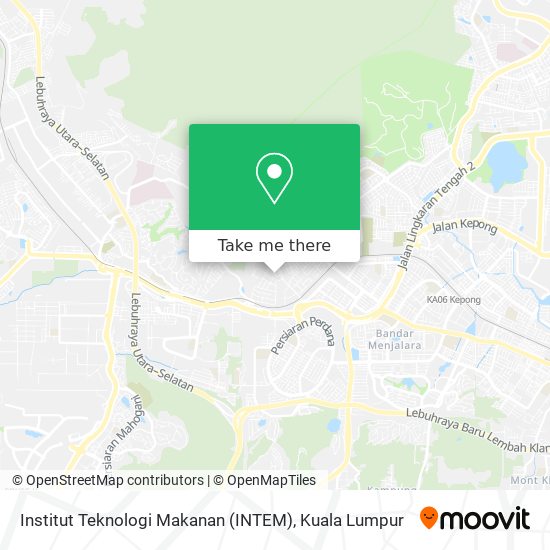Peta Institut Teknologi Makanan (INTEM)