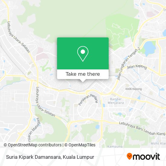 Peta Suria Kipark Damansara