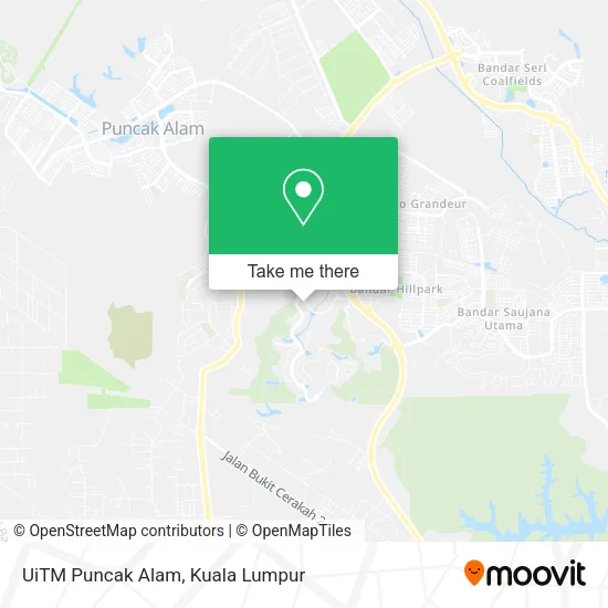 UiTM Puncak Alam map