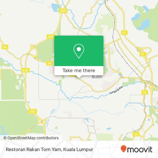 Peta Restoran Rakan Tom Yam