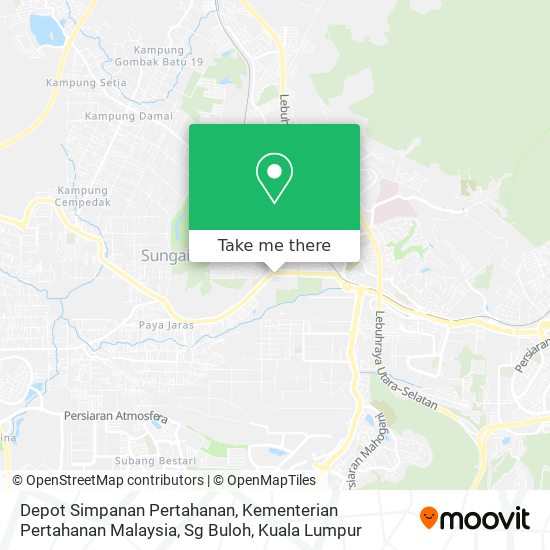 Depot Simpanan Pertahanan, Kementerian Pertahanan Malaysia, Sg Buloh map