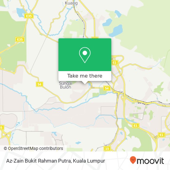 Peta Az-Zain Bukit Rahman Putra