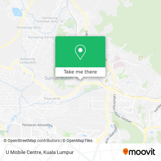U Mobile Centre map