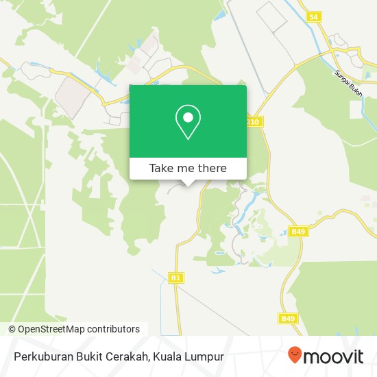 Perkuburan Bukit Cerakah map