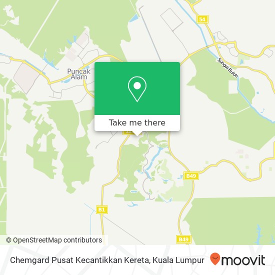 Chemgard Pusat Kecantikkan Kereta map