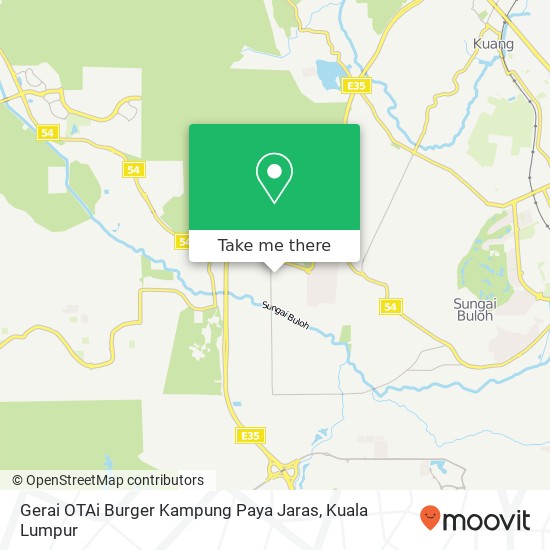 Gerai OTAi Burger Kampung Paya Jaras map