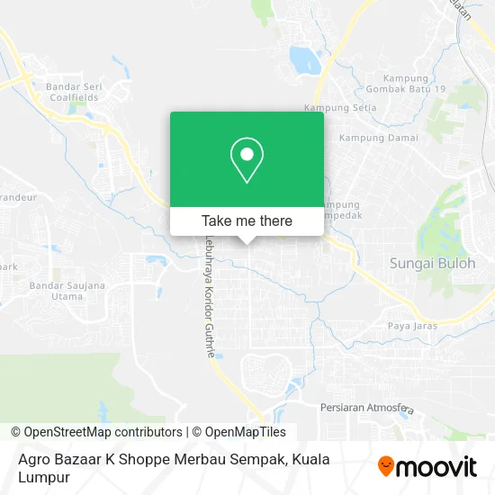 Agro Bazaar K Shoppe Merbau Sempak map