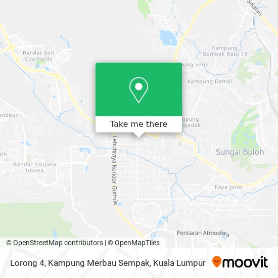 Lorong 4, Kampung Merbau Sempak map