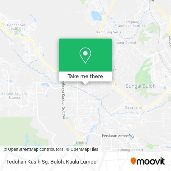 Teduhan Kasih Sg. Buloh map