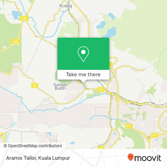 Aramis Tailor map