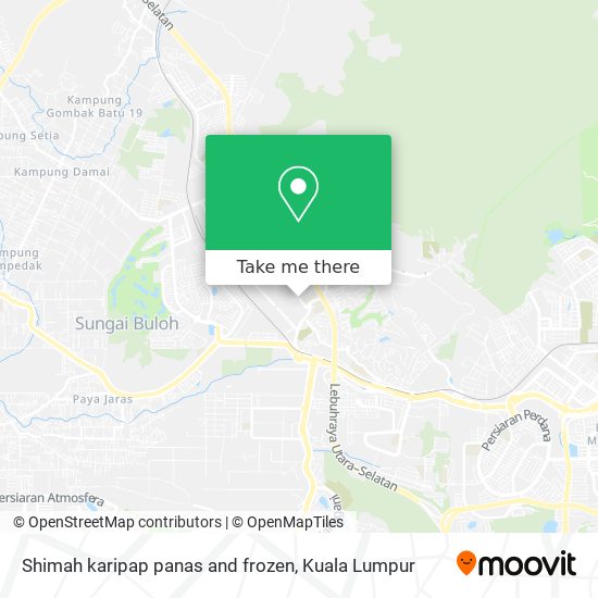 Shimah karipap panas and frozen map