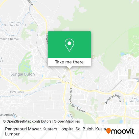 Pangsapuri Mawar, Kuaters Hospital Sg. Buloh map