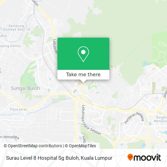 Surau Level 8 Hospital Sg Buloh map