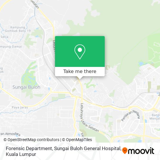 Forensic Department, Sungai Buloh General Hospital map