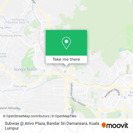 Subway @ Ativo Plaza, Bandar Sri Damansara map