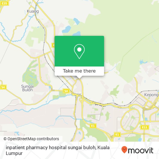 Peta inpatient pharmacy hospital sungai buloh