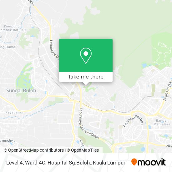 Level 4, Ward 4C, Hospital Sg.Buloh, map