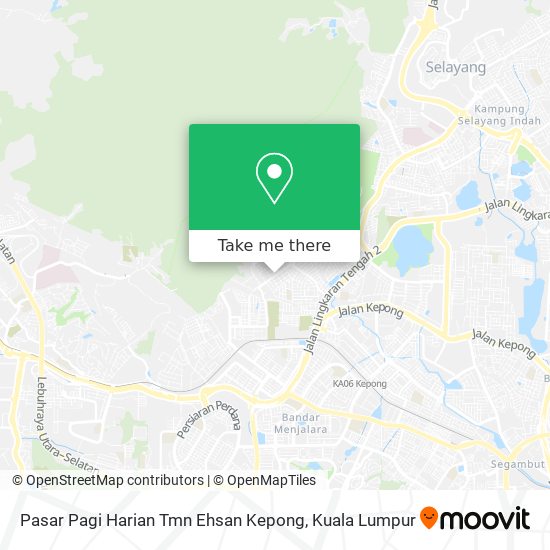 Pasar Pagi Harian Tmn Ehsan Kepong map