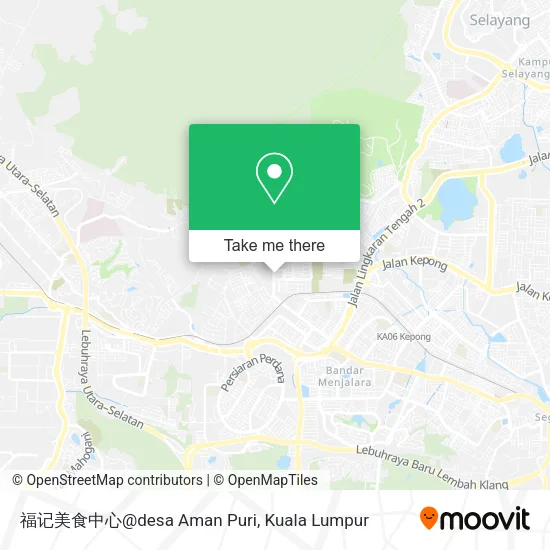 福记美食中心@desa Aman Puri map