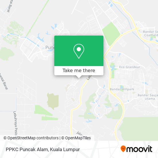 PPKC Puncak Alam map