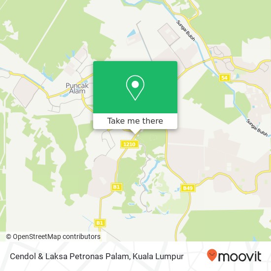 Cendol & Laksa Petronas Palam map