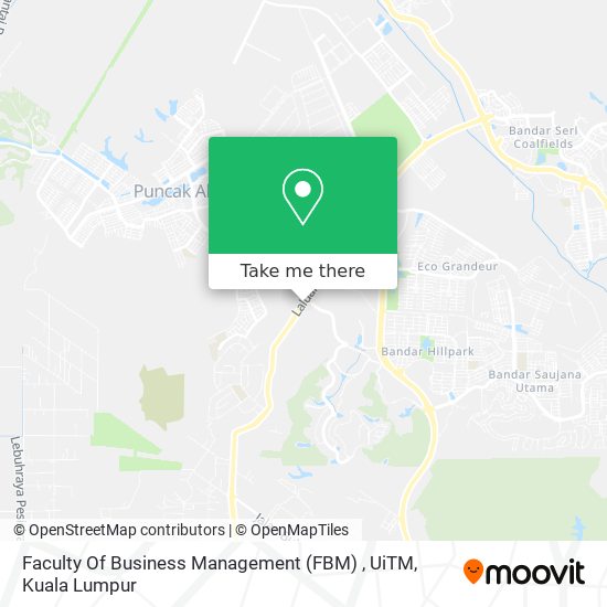 Peta Faculty Of Business Management (FBM) , UiTM