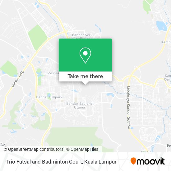 Trio Futsal and Badminton Court map