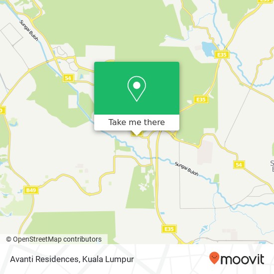 Avanti Residences map