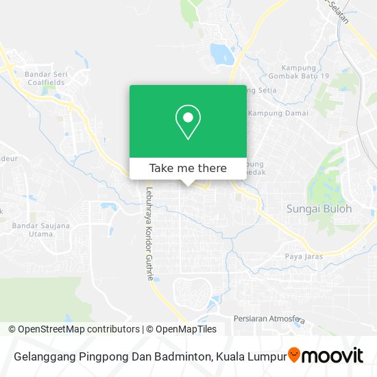 Gelanggang Pingpong Dan Badminton map