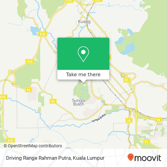 Peta Driving Range Rahman Putra