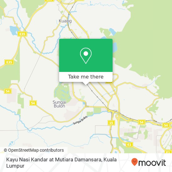 Peta Kayu Nasi Kandar at Mutiara Damansara