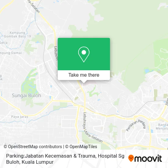 Parking:Jabatan Kecemasan & Trauma, Hospital Sg Buloh map