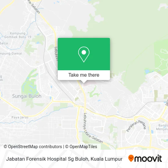 Jabatan Forensik Hospital Sg Buloh map