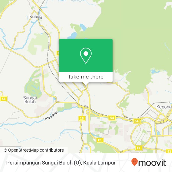 Peta Persimpangan Sungai Buloh (U)