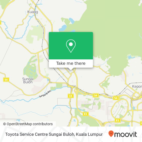 Peta Toyota Service Centre Sungai Buloh