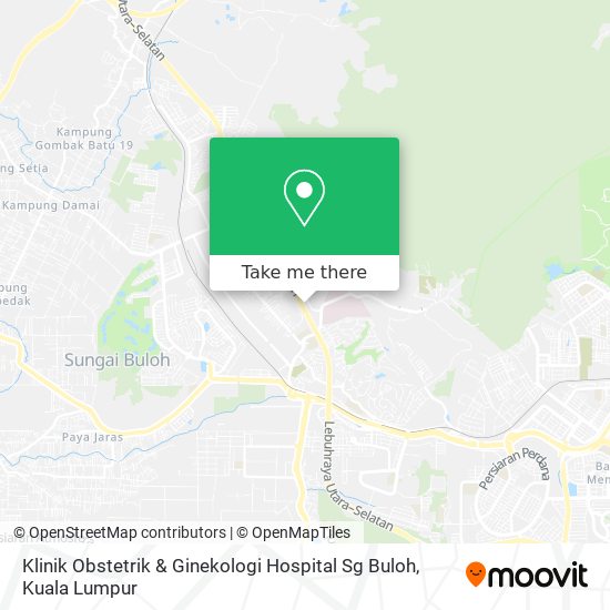 Klinik Obstetrik & Ginekologi Hospital Sg Buloh map