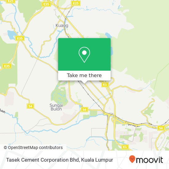 Peta Tasek Cement Corporation Bhd