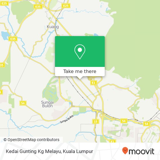 Kedai Gunting Kg Melayu map