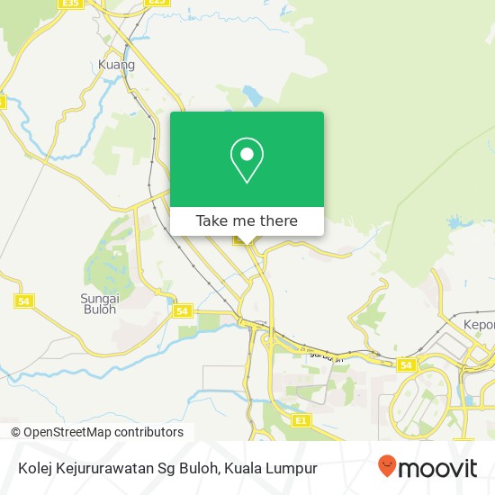 Kolej Kejururawatan Sg Buloh map