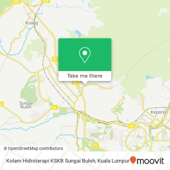 Kolam Hidroterapi KSKB Sungai Buloh map