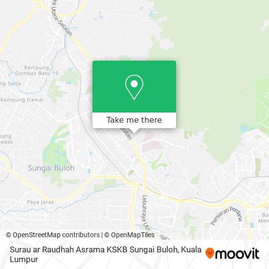 Peta Surau ar Raudhah Asrama KSKB Sungai Buloh
