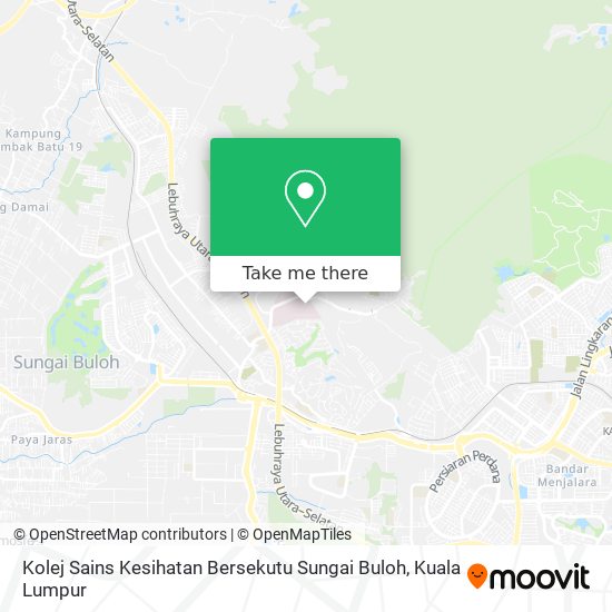 Peta Kolej Sains Kesihatan Bersekutu Sungai Buloh