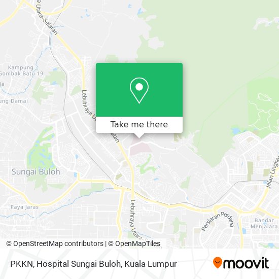 PKKN, Hospital Sungai Buloh map