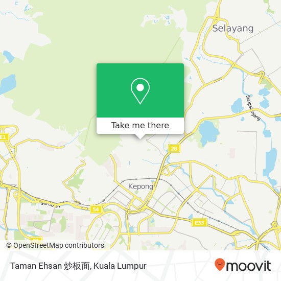 Taman Ehsan 炒板面 map