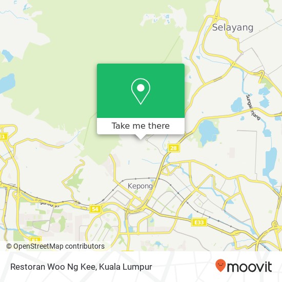Peta Restoran Woo Ng Kee