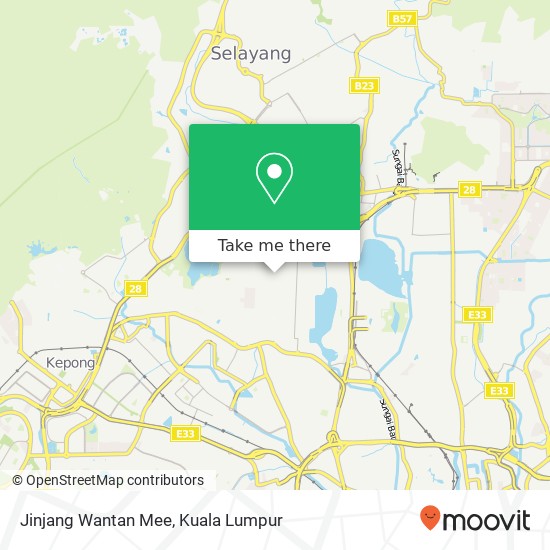Jinjang Wantan Mee map