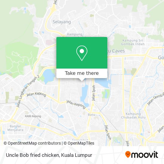 Uncle Bob fried chicken map