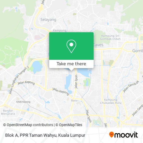 Blok A, PPR Taman Wahyu map