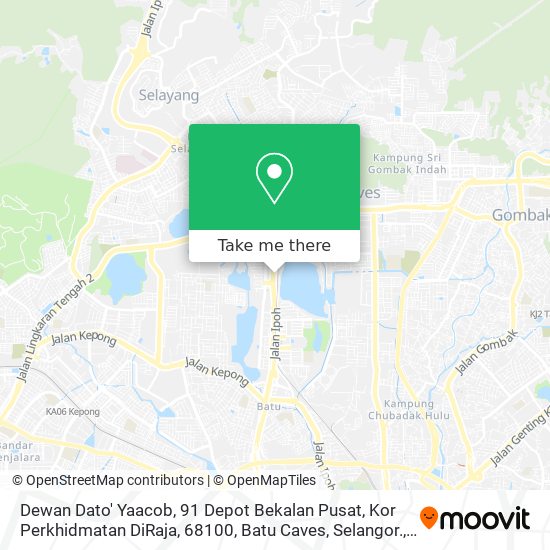 Dewan Dato' Yaacob, 91 Depot Bekalan Pusat, Kor Perkhidmatan DiRaja, 68100, Batu Caves, Selangor. map